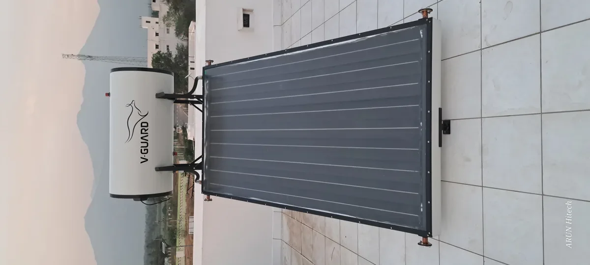 V-Guard 100 LPD FPC solar heater dealers Coimbatore Arun Hitech authorized
