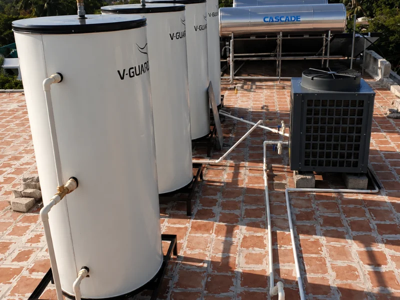 V-Guard 5 ton 2000L heat pump Coimbatore Tamil Nadu — Arun Hitech authorized dealer