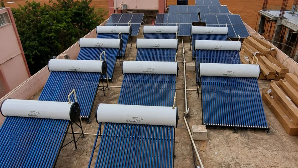 500L solar water heater offer Coimbatore Tamil Nadu — Arun Hitech V-Guard