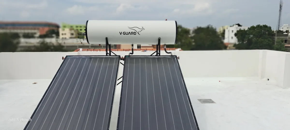 V-Guard best 200 LPD solar water heater Annur Alandurai Coimbatore area