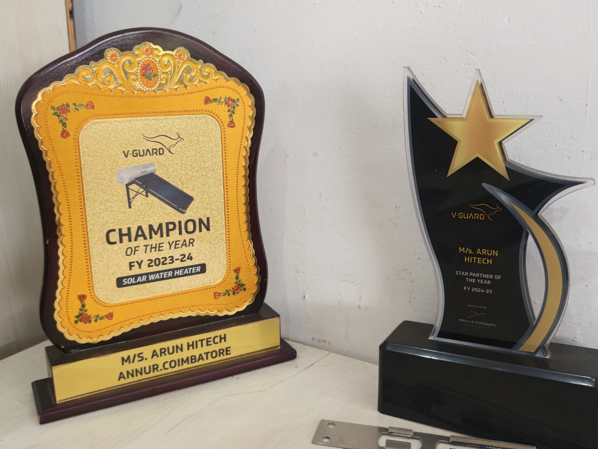Best V-Guard solar water heater dealer near me Coimbatore — Arun Hitech Kariyampalayam Coimbatore 641653