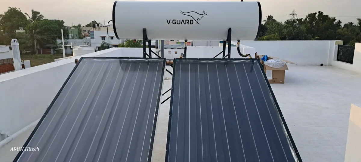 V-Guard eco smart FPC solar water heater Coimbatore Tamil Nadu
