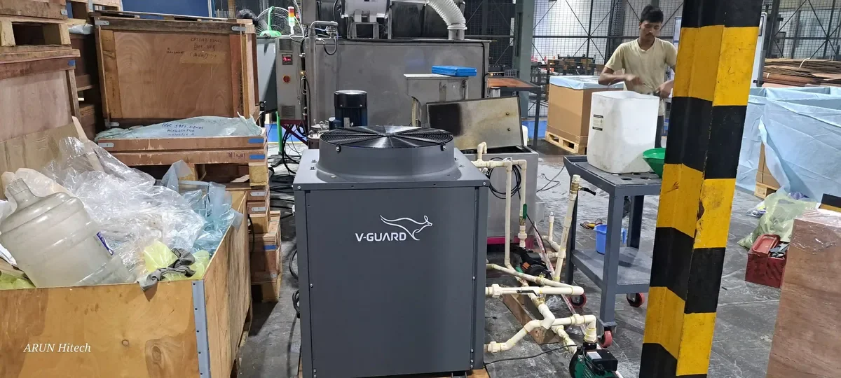 V-Guard industrial factory heat pump system Coimbatore Tamil Nadu — Arun Hitech dealer
