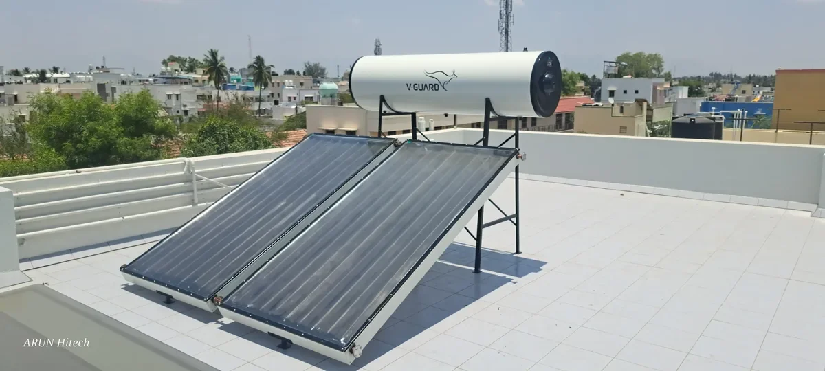 V-Guard FPC solar water heater maintenance service Erode Tamil Nadu — Arun Hitech
