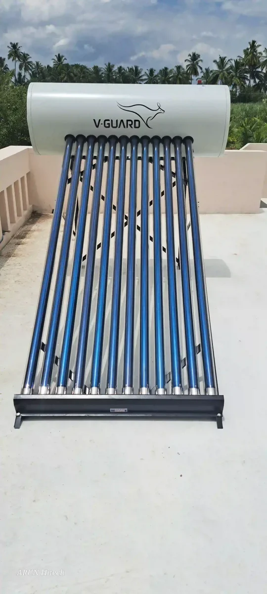V-Guard solar water heater installation Gudalur Tamil Nadu by Arun Hitech