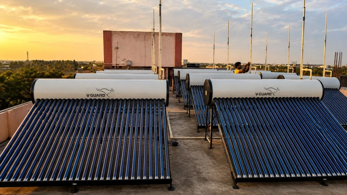 High capacity 500L solar water heater hostel Coimbatore — Arun Hitech dealer
