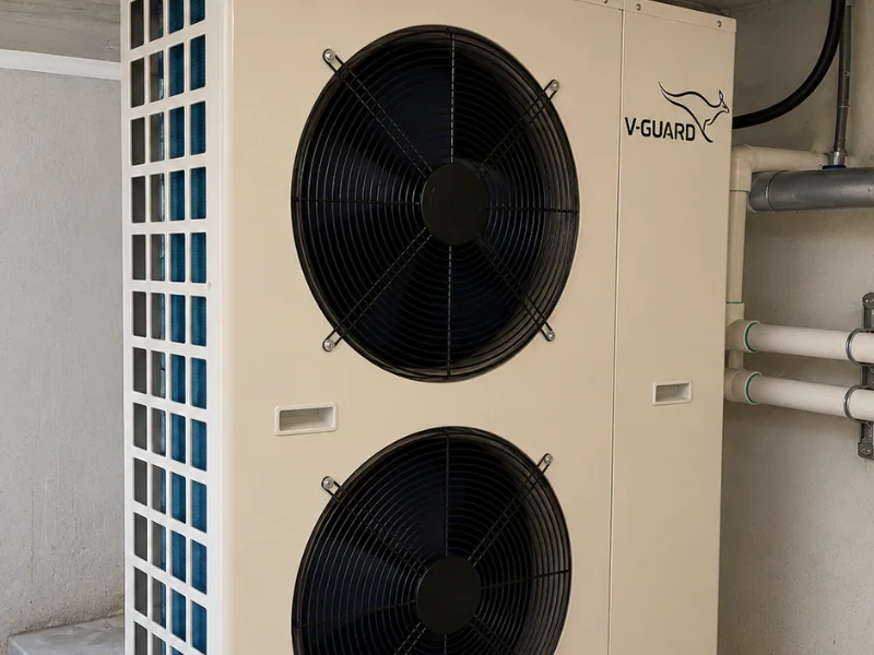 V-Guard hotel hot water heat pump system Coimbatore Tamil Nadu — Arun Hitech dealer