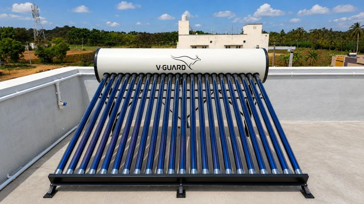 Industrial 500 liter solar water heater hospital Coimbatore — Arun Hitech