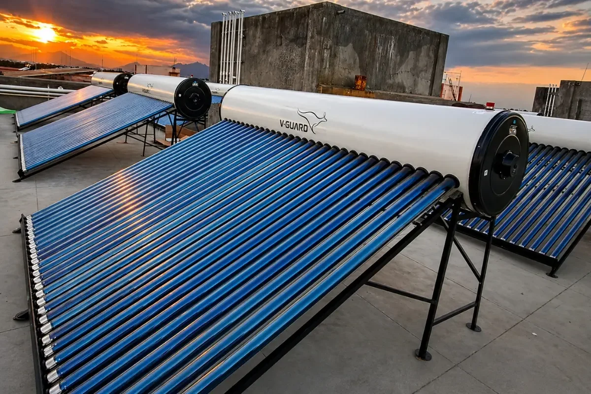 Rooftop solar water heater installation Saravanampatti Coimbatore — Arun Hitech