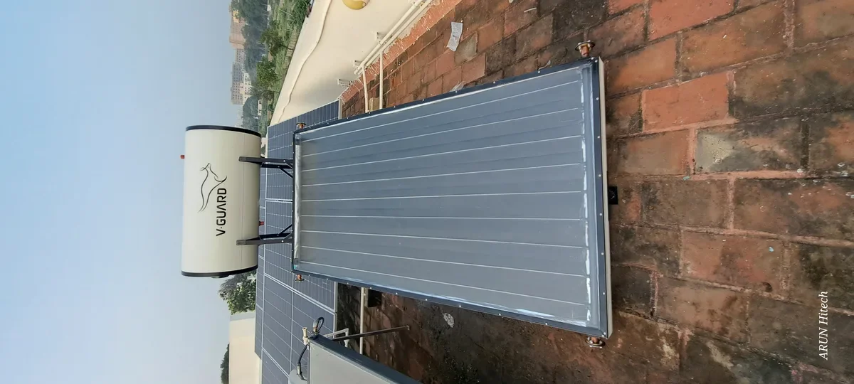 V-Guard residential FPC solar water heater 100 LPD Coimbatore Tamil Nadu