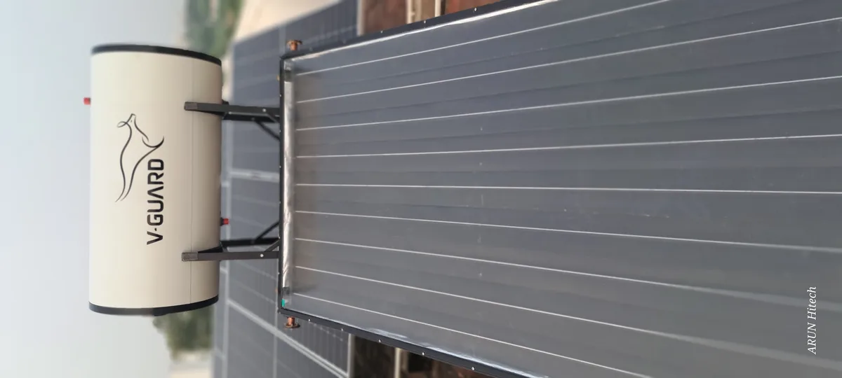V-Guard residential solar heating system 100 LPD FPC Coimbatore