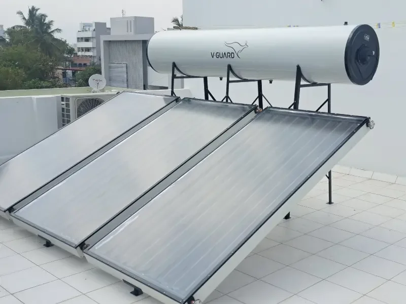 V-Guard 300L solar heater installation RS Puram Coimbatore — Arun Hitech