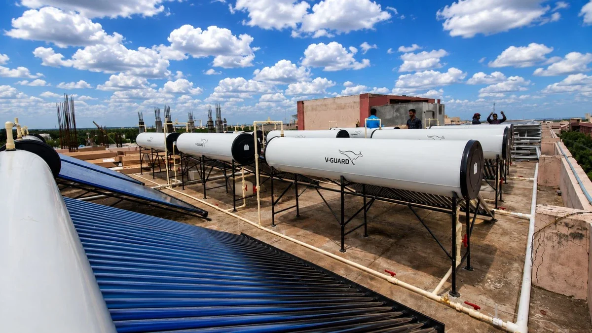 Solar heating system for apartment Coimbatore Tamil Nadu — Arun Hitech dealer