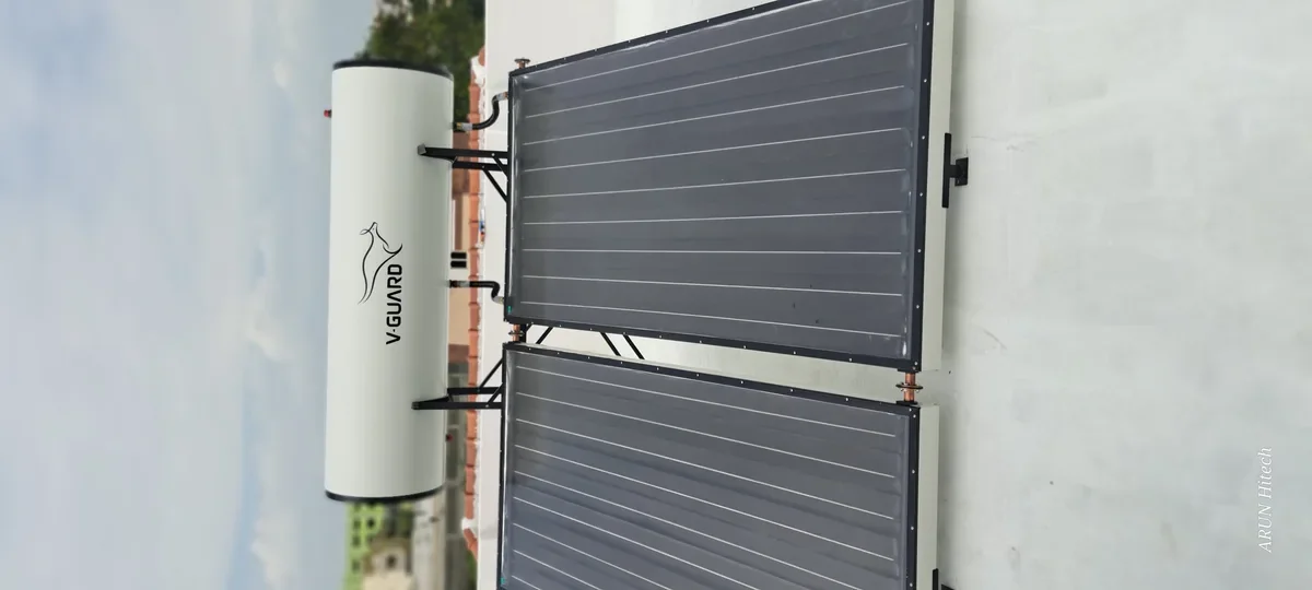 V-Guard solar hot water system Coimbatore FPC 200L Arun Hitech