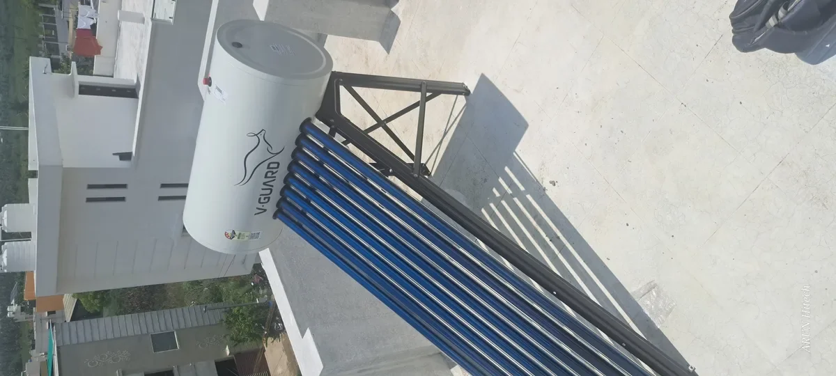 V-Guard TRU HOT 100 PRO hot water solar system working Coimbatore
