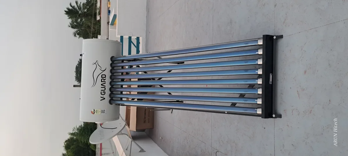V-Guard TRU HOT 100 PRO solar hot water for industry hostel Coimbatore