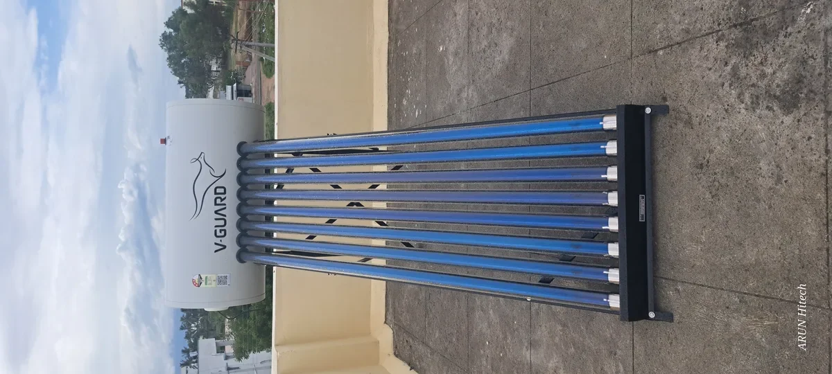 V-Guard TRU HOT 100 PRO solar water heater for apartment Coimbatore