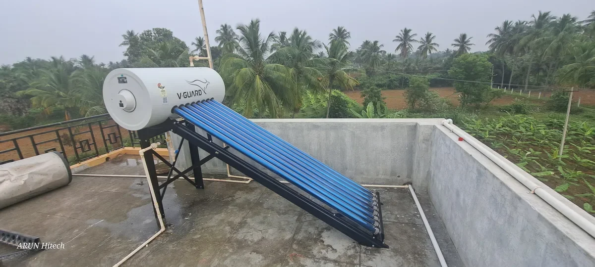 V-Guard TRU HOT 100 PRO solar water heater installation service Coimbatore