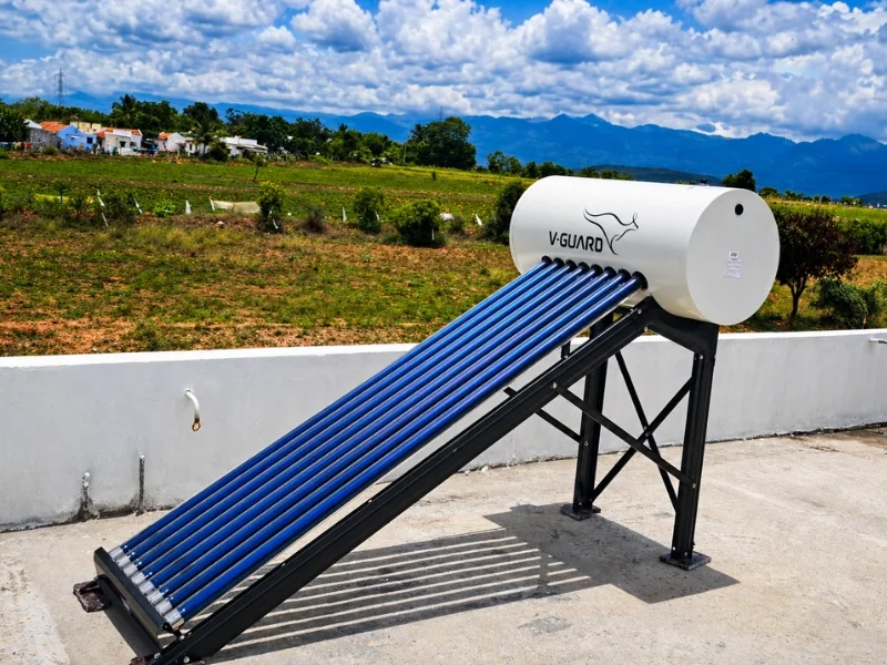 V-Guard solar water heater installation Kotagiri Tamil Nadu by Arun Hitech
