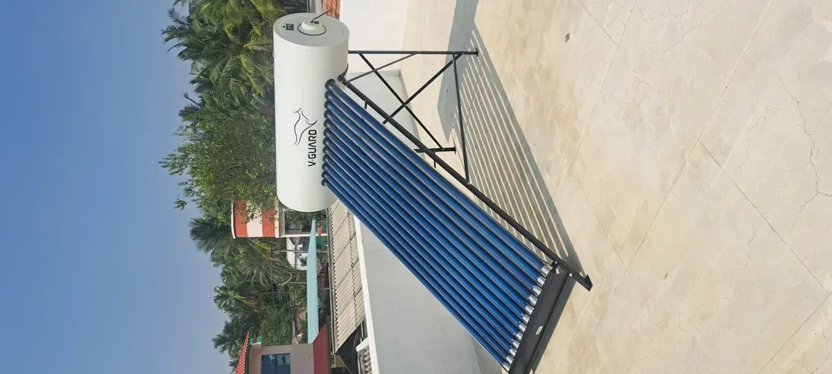 V-Guard TRU HOT 150 PRO durable solar water heater Coimbatore 10 year warranty