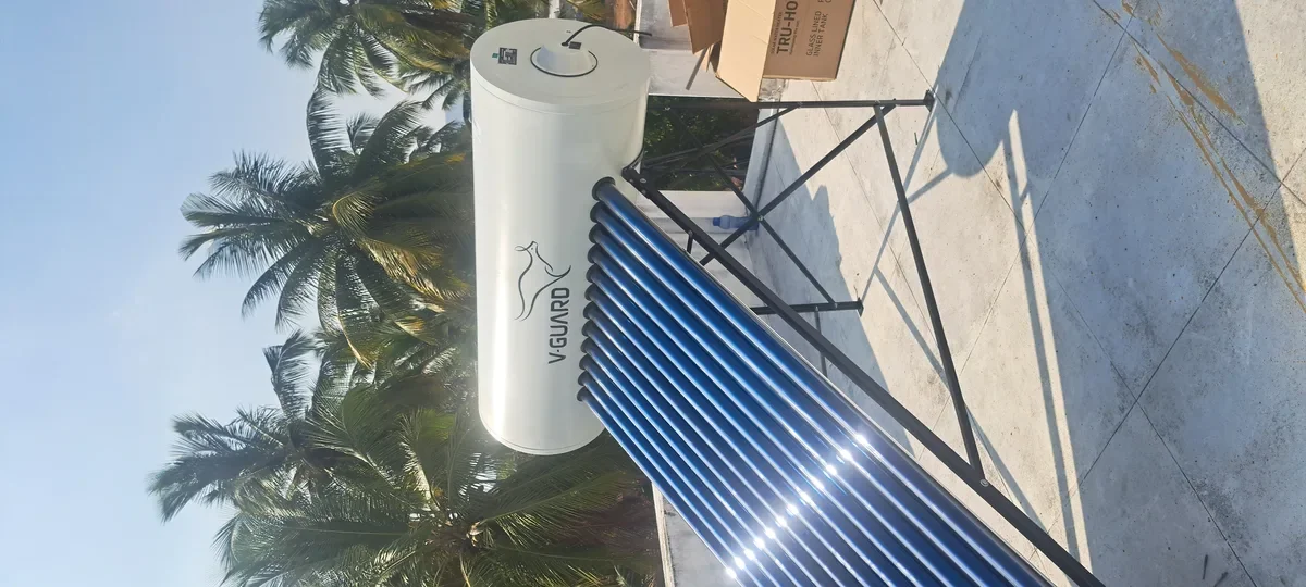 V-Guard TRU HOT 150 PRO modern solar water heater Coimbatore 2026