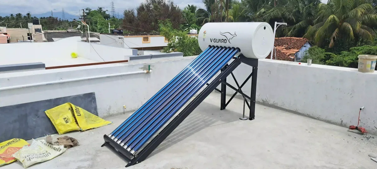 V-Guard TRU HOT 150 PRO solar water heater Coimbatore — Arun Hitech authorized dealer