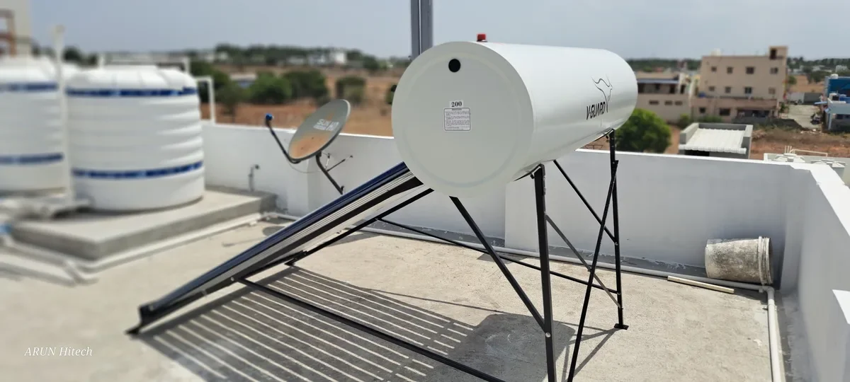 V-Guard TRU HOT 200 PRO domestic solar water heater for home Coimbatore