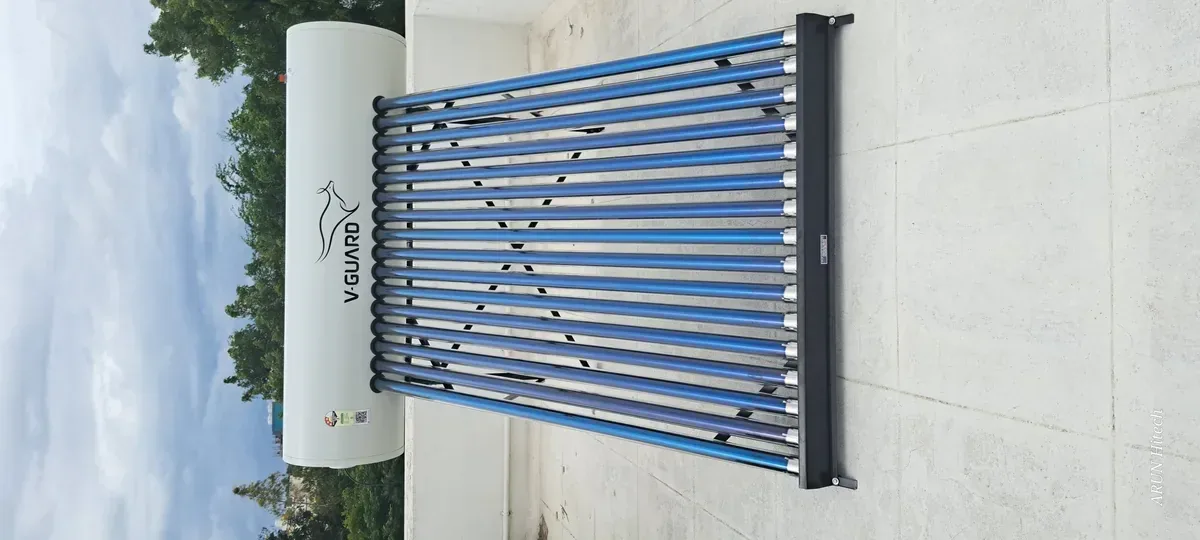 V-Guard TRU HOT 200 PRO rooftop solar water heater installation Coimbatore