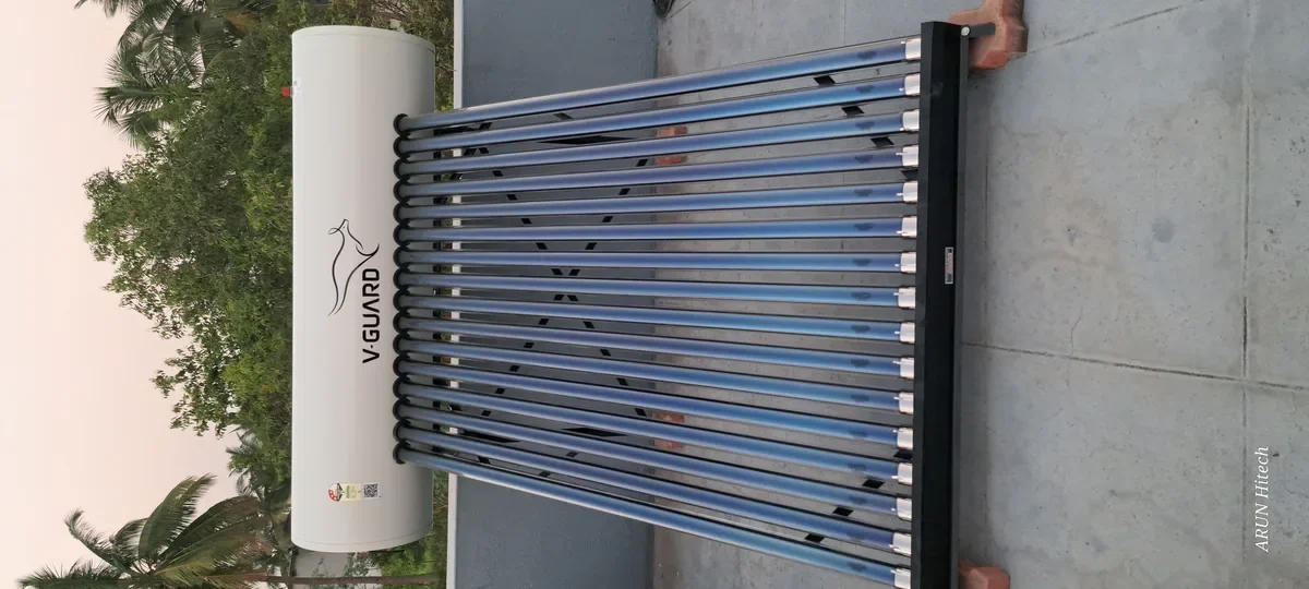 V-Guard TRU HOT 200 PRO solar hot water spinning mills Tiruppur Tamil Nadu
