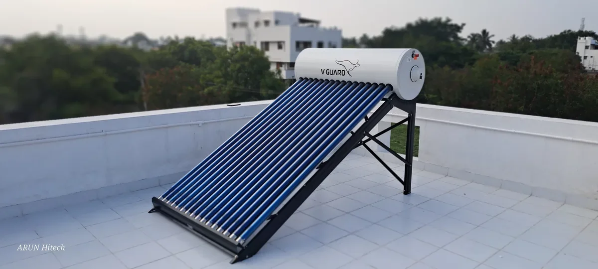 V-Guard TRU HOT 200 PRO solar water heater for apartment Coimbatore