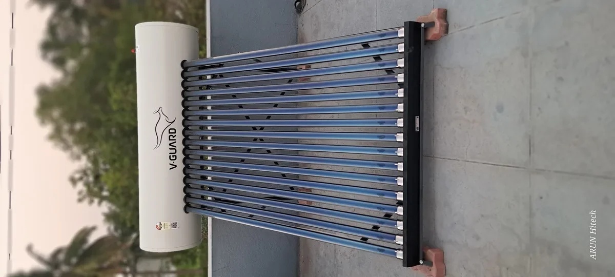 V-Guard TRU HOT 200 PRO solar water heater Pollachi installation Arun Hitech