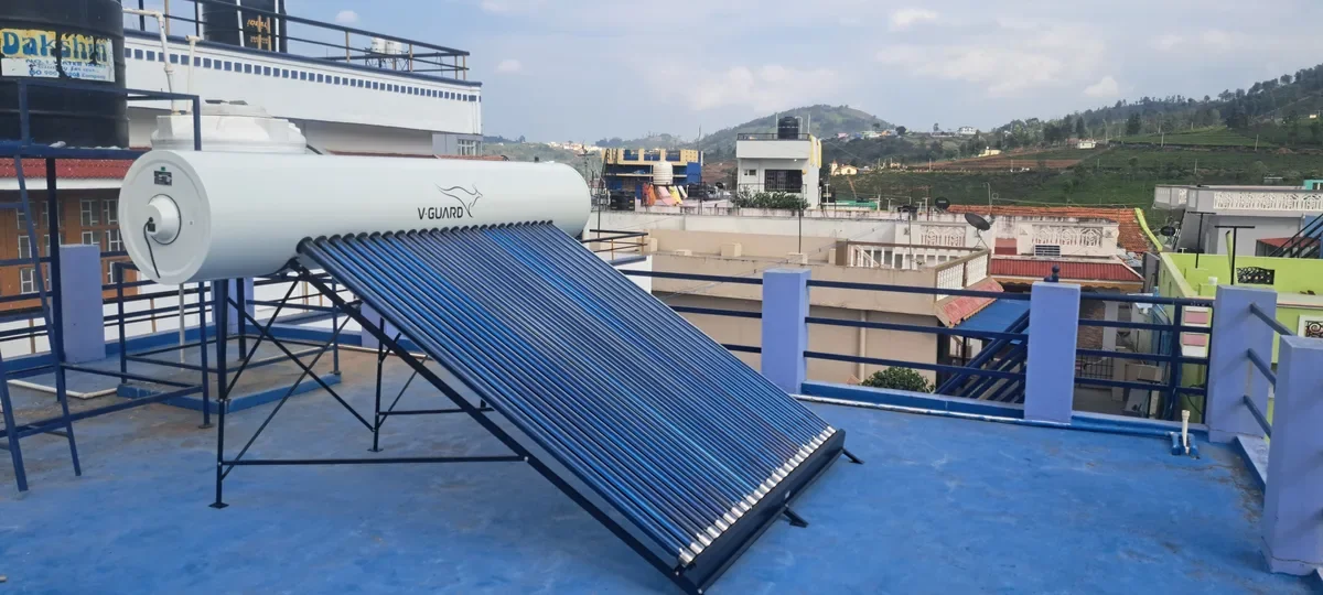V-Guard TRU HOT 300 PRO solar water heater for apartment Coimbatore