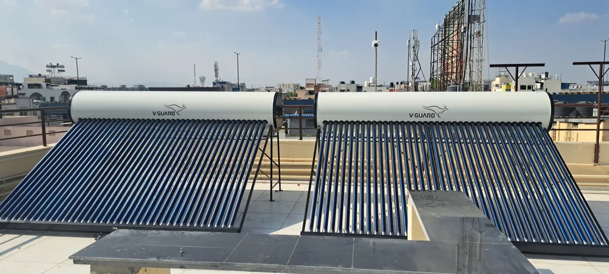V-Guard 500L commercial solar water heater Tamil Nadu