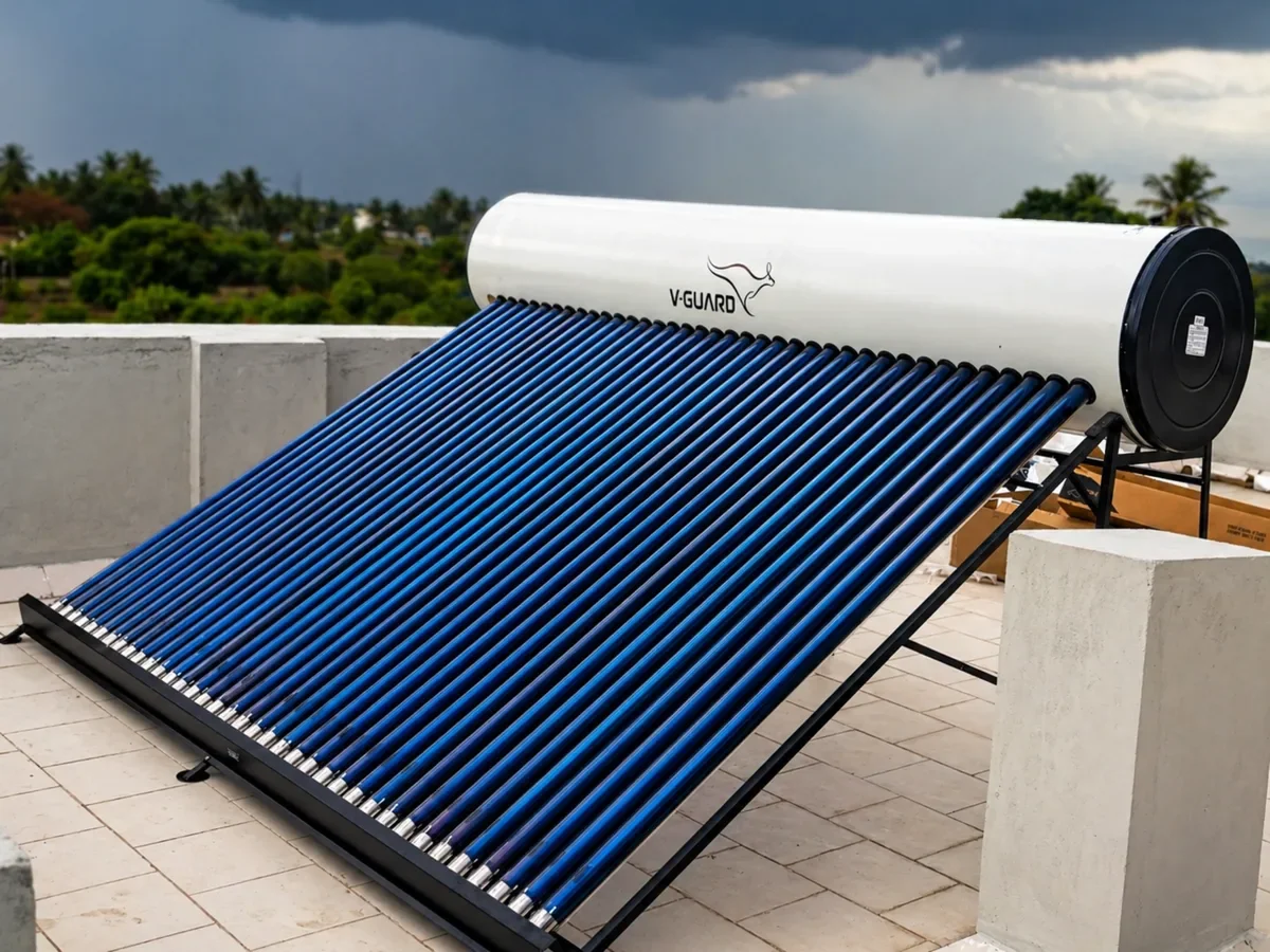 V-Guard TRU HOT 500 solar water heater Coimbatore Tamil Nadu — Arun Hitech dealer