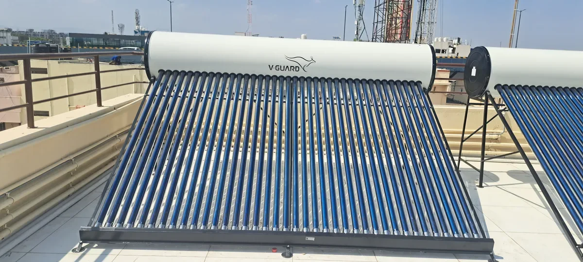 V-Guard TRU HOT 500 solar water heater dealer Coimbatore Arun Hitech