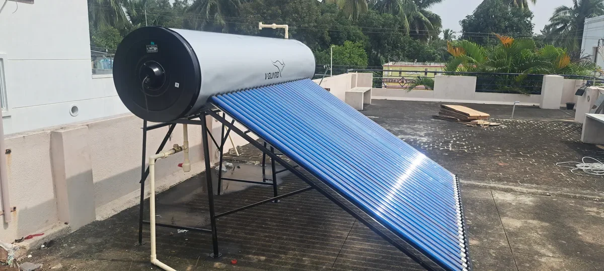 V-Guard TRU HOT 500 solar water heating equipment Tamil Nadu Arun Hitech