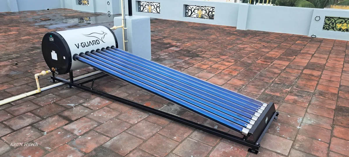 V-Guard TRU HOT 100 DAF evacuated tube anti-freeze solar heater Tamil Nadu