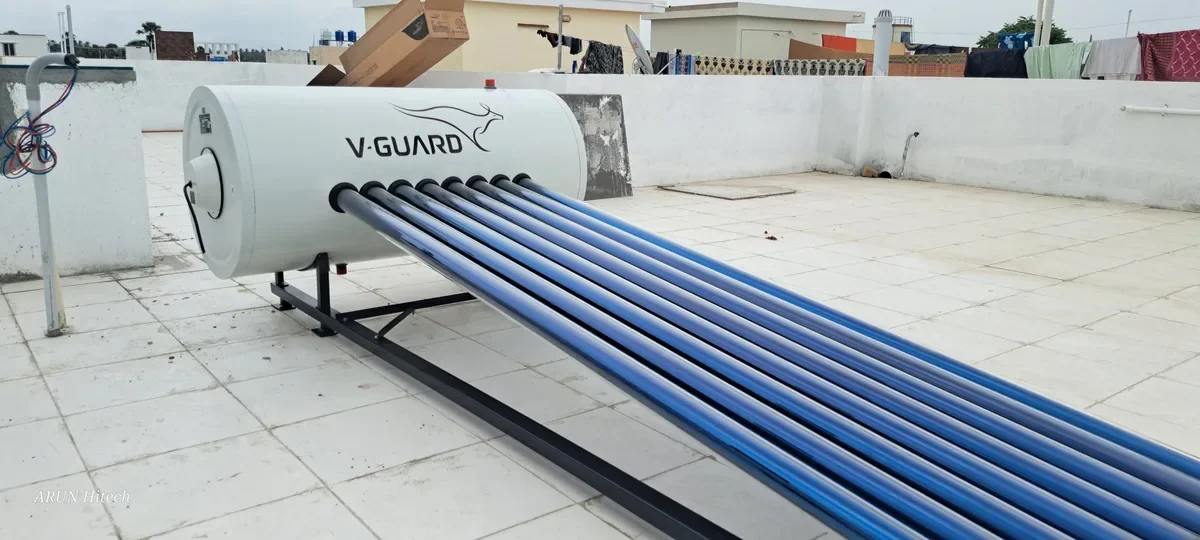V-Guard TRU HOT 100 DAF hot water generator Gudalur hill station Tamil Nadu — Arun Hitech