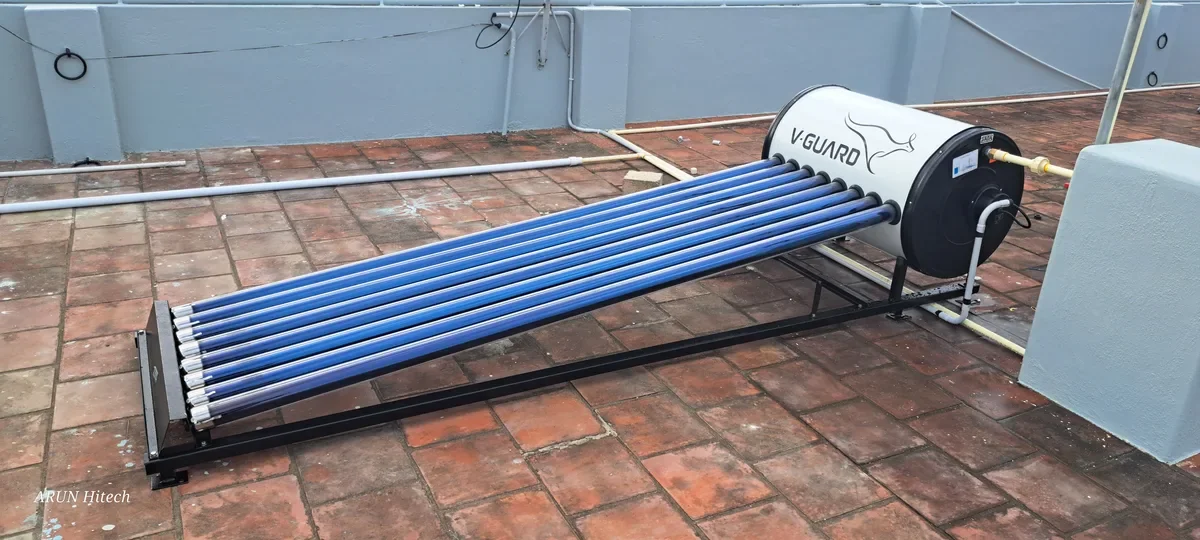 V-Guard TRU HOT 100 DAF non-pressure anti-freeze solar water heater Coimbatore — Arun Hitech