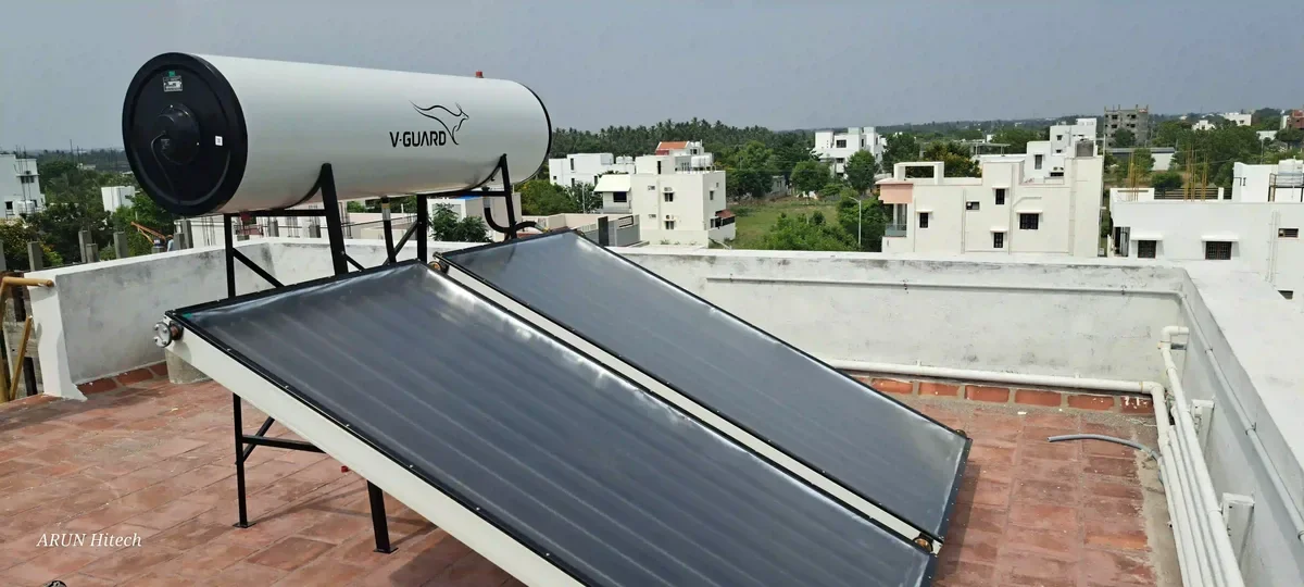 V-Guard solar water heater service repair Erode Arun Hitech